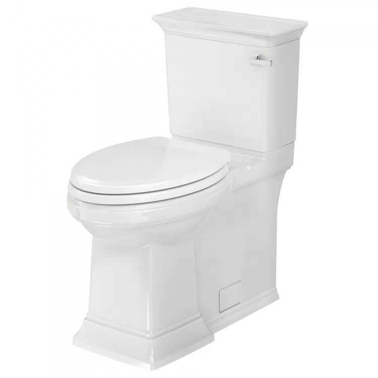 American Standard Town Square S ADA Right Hand Trip Lever Elongated 1.28GPF White Two-Piece Toilet - 281AA105.020