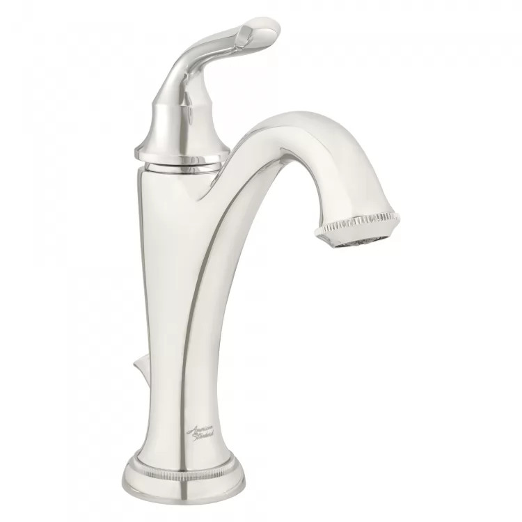 American Standard Patience Single-Lever Handle Polished Nickel Lavatory Faucet with Metal Speed Connect, Single-Hole, WaterSense Certified, 1.2 GPM - 7106101.013