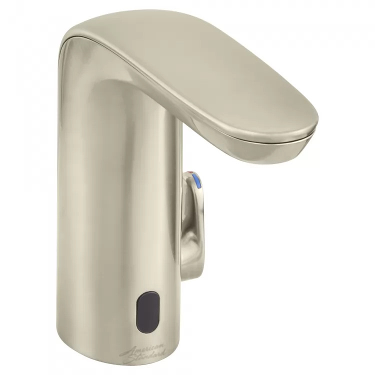 American Standard NextGen Selectronic 5-3/4in Brushed Nickel Touchless Lavatory Faucet with Temperature Mixing Lever, 0.35 GPM - 7755203.295