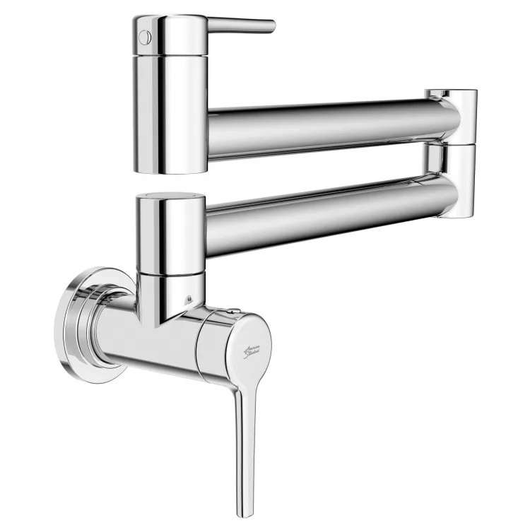 American Standard Studio S Wall-Mount Pot Filler Chrome Kitchen Faucet, 4.0 GPM - 4803900.002