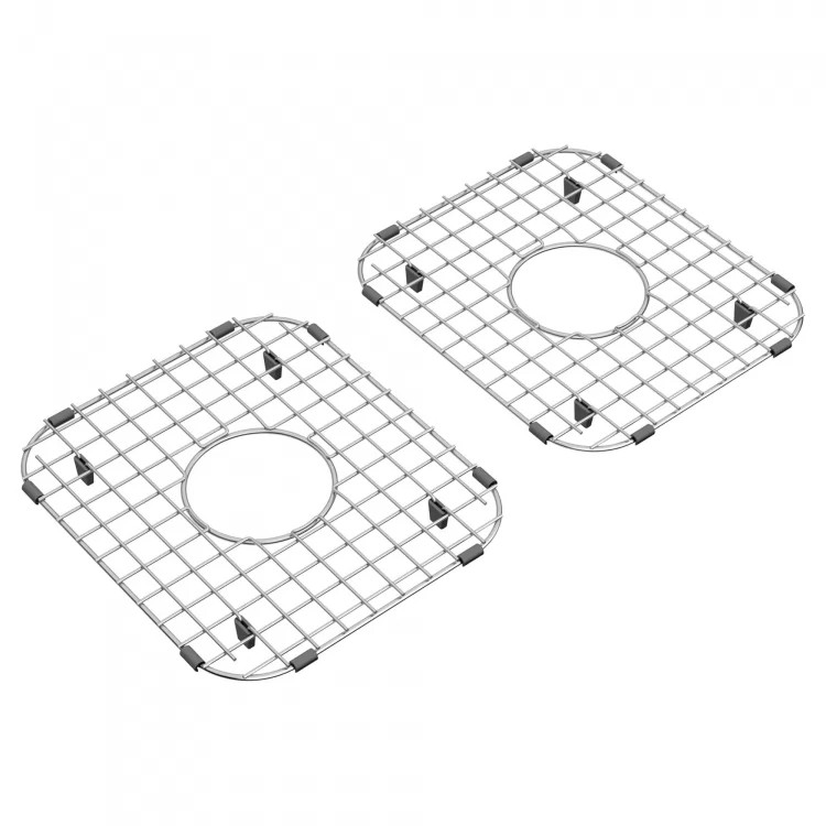 American Standard Delancey Polished Stainless Sink 11" Bottom Grids, Double Bowl Sink - 8419000.075