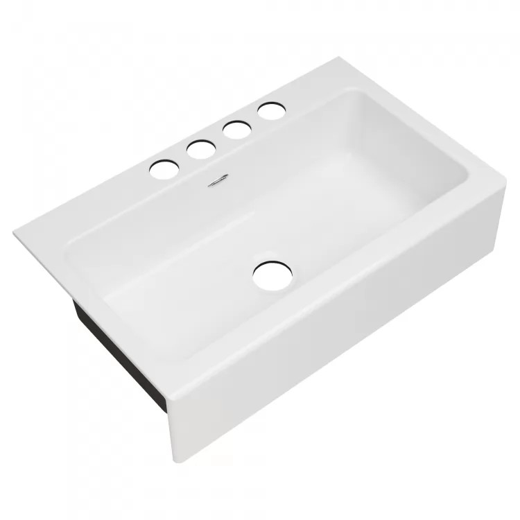 American Standard Delancey 36" White Cast Iron Apron Sink,  Single Bowl Apron Front - 77SB36220A.308