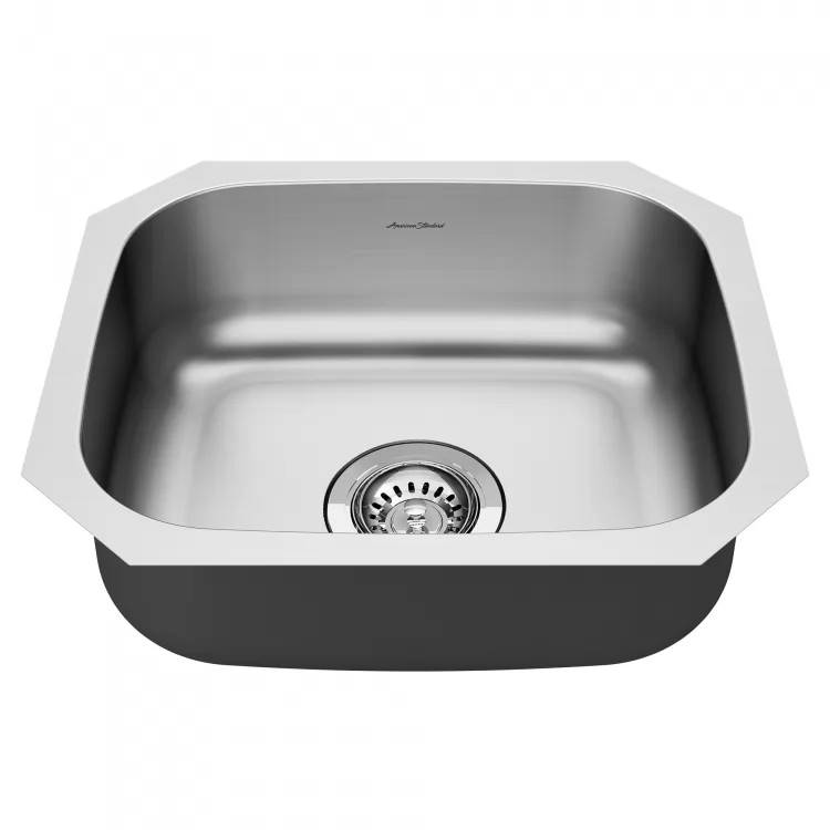 American Standard Portsmouth 23"x18" Stainless Undermount Kitchen Sink, 1 Bowl - 18SB6231800S.075