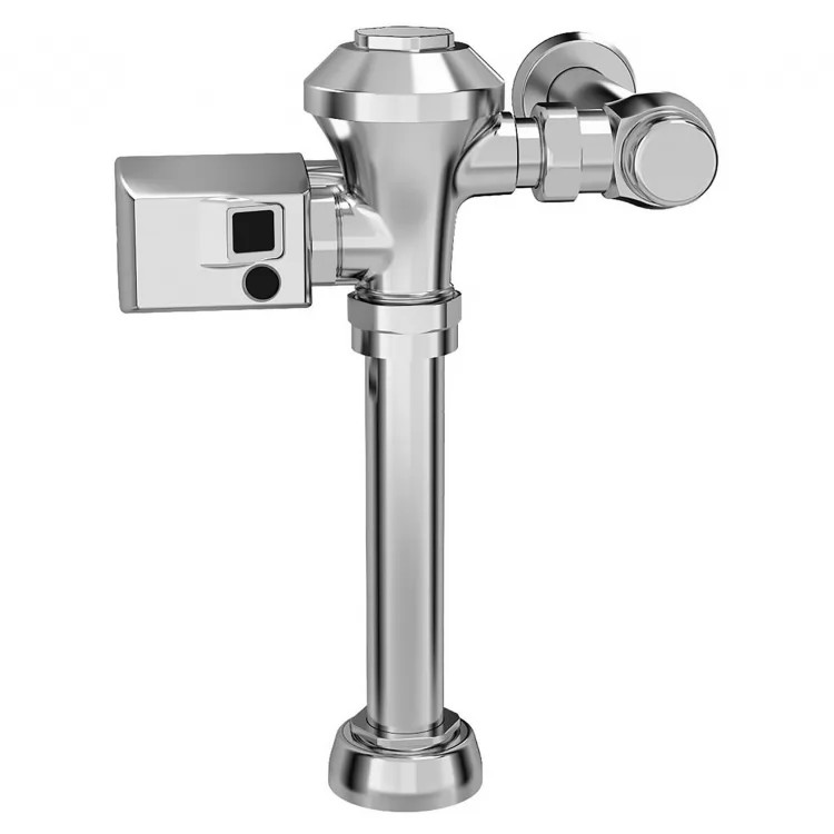 American Standard Ultima Polished Chrome Touchless Sensor Toilet Flush Valve, 1.28 GPF, Diaphragm-Type - 6147SM121.002