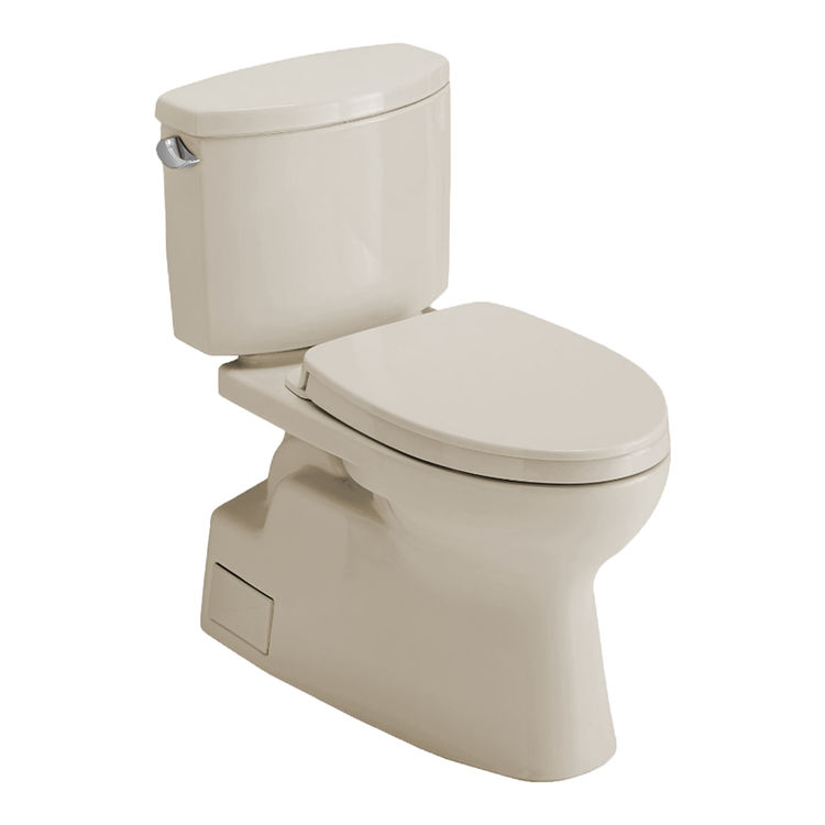 TOTO MS474124CEFG#03 Vespin II Two-Piece Toilet, Elongated Bowl,  1.28 GPF, Washlet + Connection - Bone