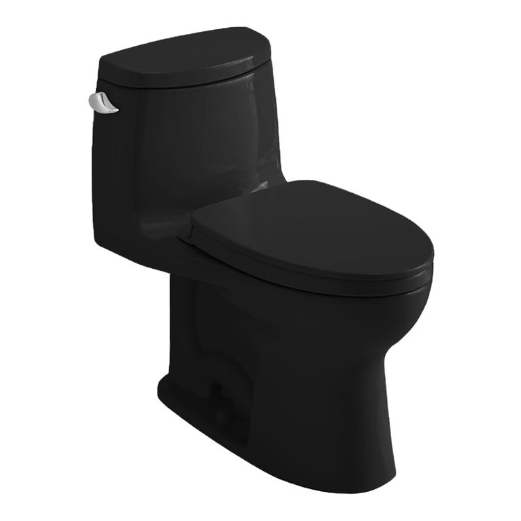 TOTO UltraMax 1G One-Piece Toilet with SoftClose Seat, Elongated, Universal Height, WASHLET+ Ready, 1.0 GPF, Ebony - MS604124CUF#51