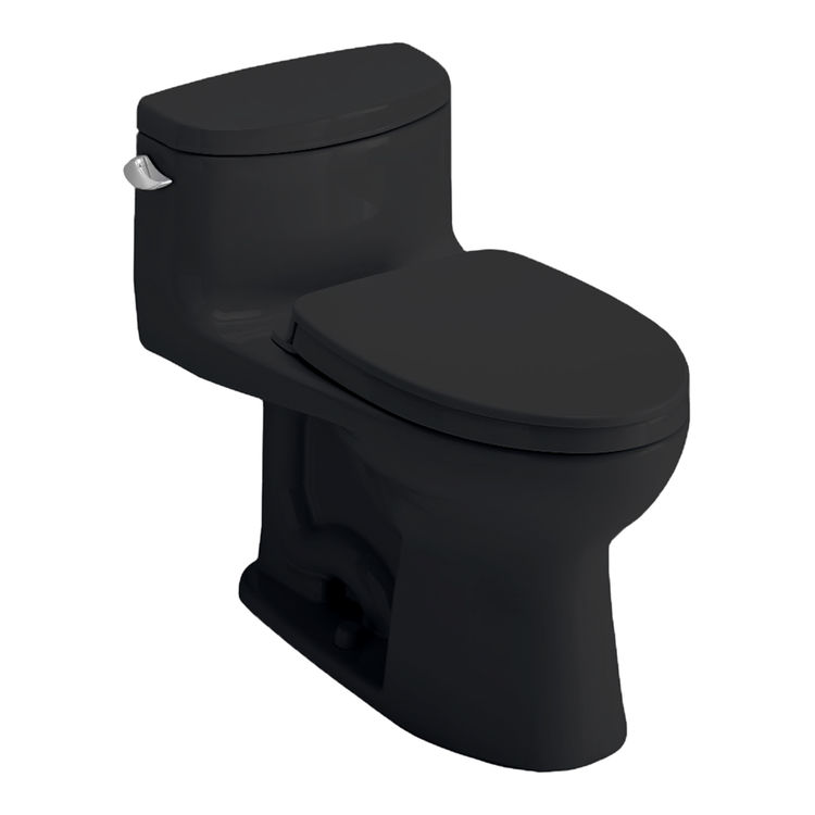 TOTO MS634124CEF#51 Supreme II One-Piece Elongated Toilet With SoftClose Seat - Ebony