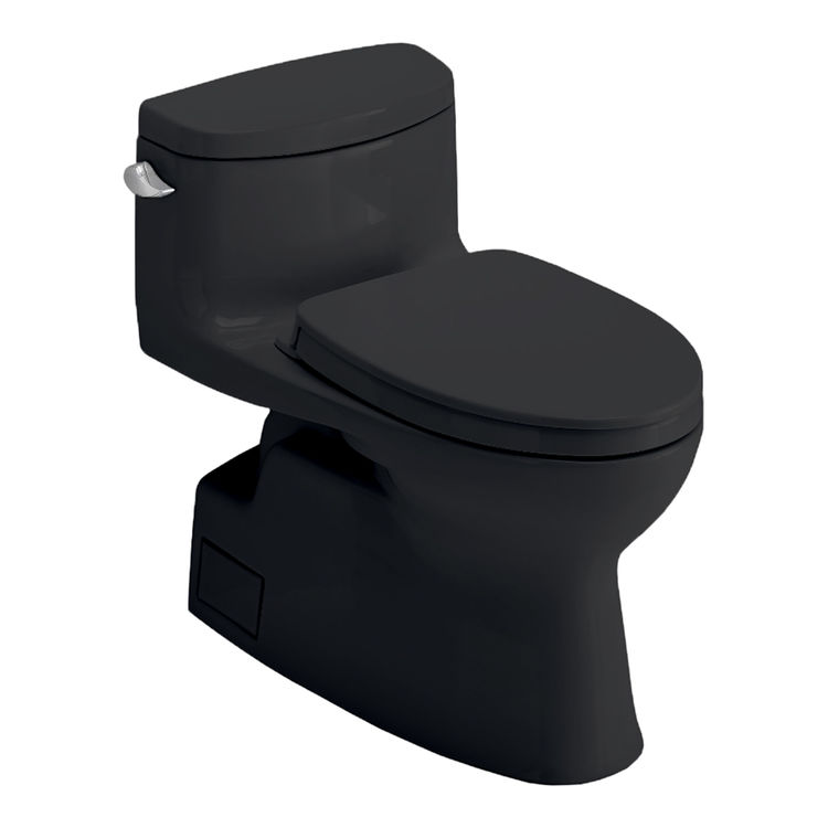 TOTO MS644124CEF#51 Carolina II One-Piece Elongated Toilet With CEFIONTECT - Ebony