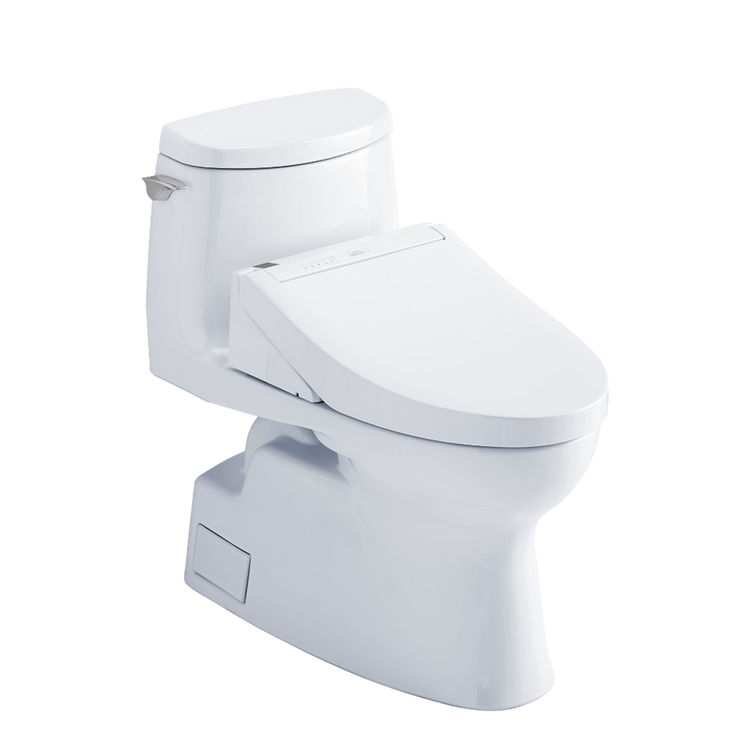 TOTO Carlyle II 1G WASHLET+ One-Piece Toilet with C5 Bidet Seat, 1.0 GPF, Cotton White - MW6143084CUFG#01