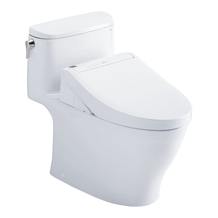 TOTO Nexus 1G WASHLET+ One-Piece Toilet with C5 Bidet Seat, 1.0 GPF, Cotton White - MW6423084CUFG#01