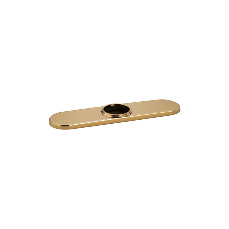 Brizo Artesso Polished Gold Three-Hole Escutcheon Plate - RP71451PG
