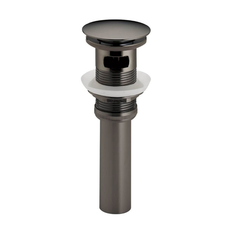 Brizo RP72414BNX Push Button Pop-Up With Overflow, Brilliance Black Onyx