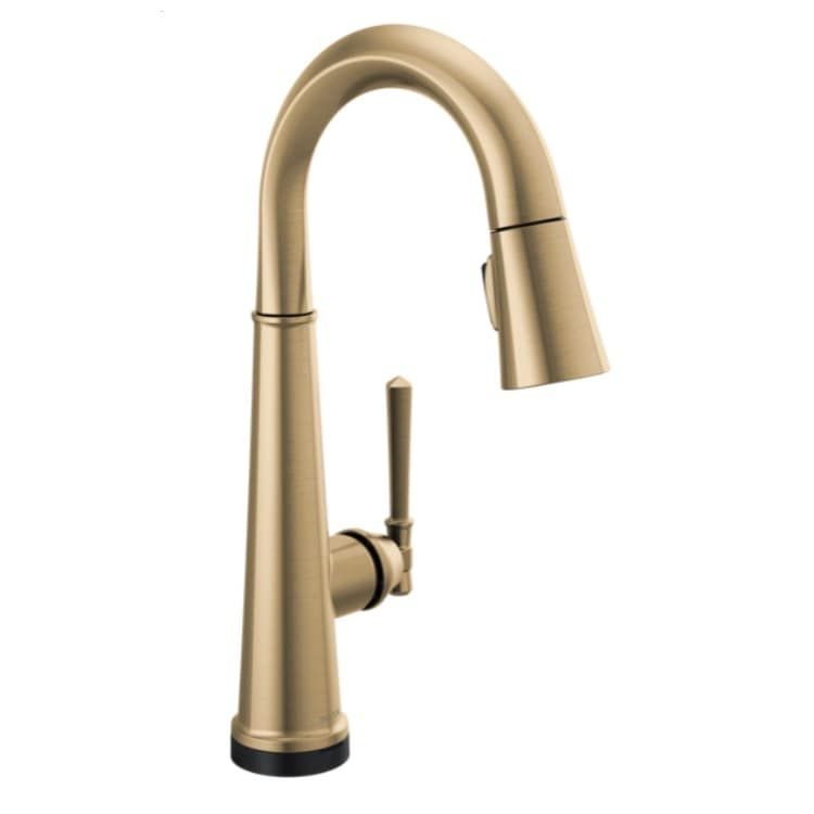 Delta Emmeline Touch2O Single Handle Pull-Down Bar/Prep Faucet, Lumicoat Champagne Bronze - 9982T-CZ-PR-DST