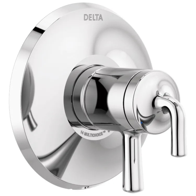 Delta Kayra Monitor 17 Series Valve Only Trim, Pressure Balance, Two Lever Handles, ADA-Compliant, Chrome - T17033