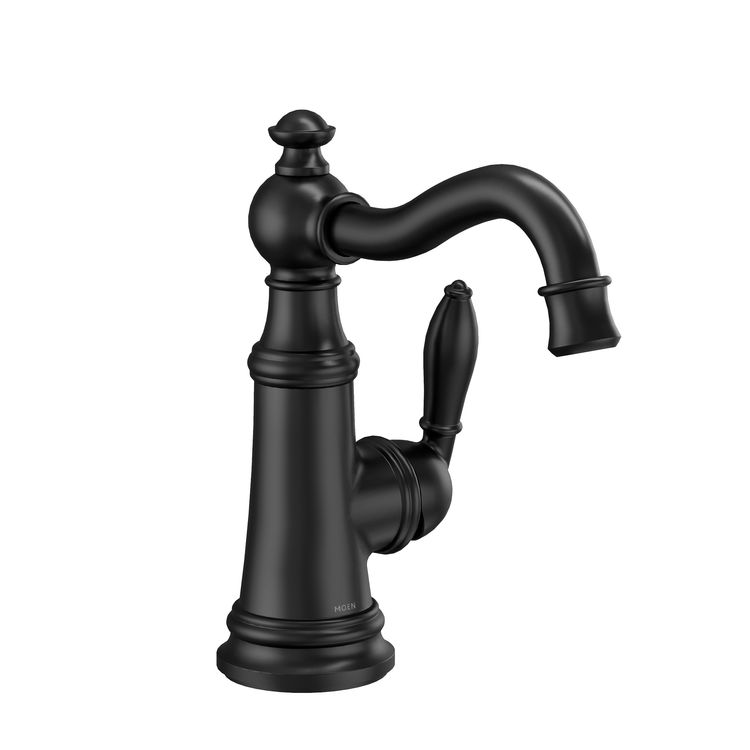 Moen Weymouth Single Handle High Arc Bar/Prep Faucet, Matte Black - S62101BL