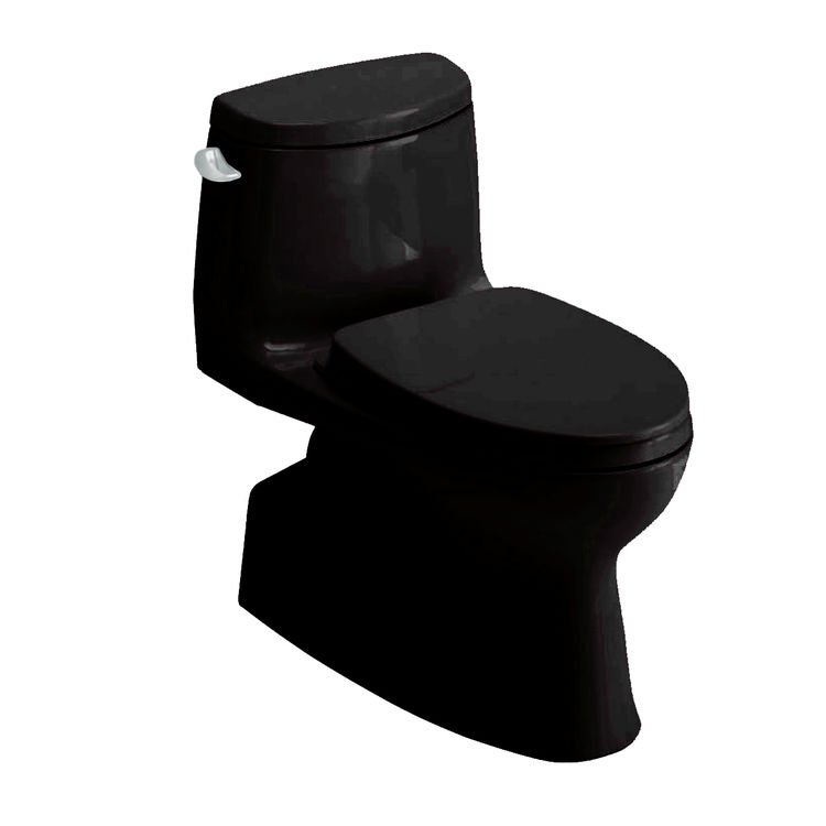 TOTO MS614124CUF#51 Carlyle II One-Piece Elongated Toilet - Ebony