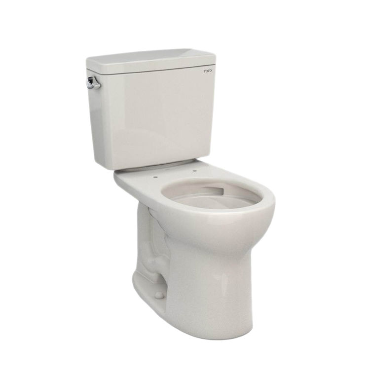 TOTO 21 Drake Round Two-Piece Toilet, 1.28 GPF, Sedona Beige - CST775CEFG#012