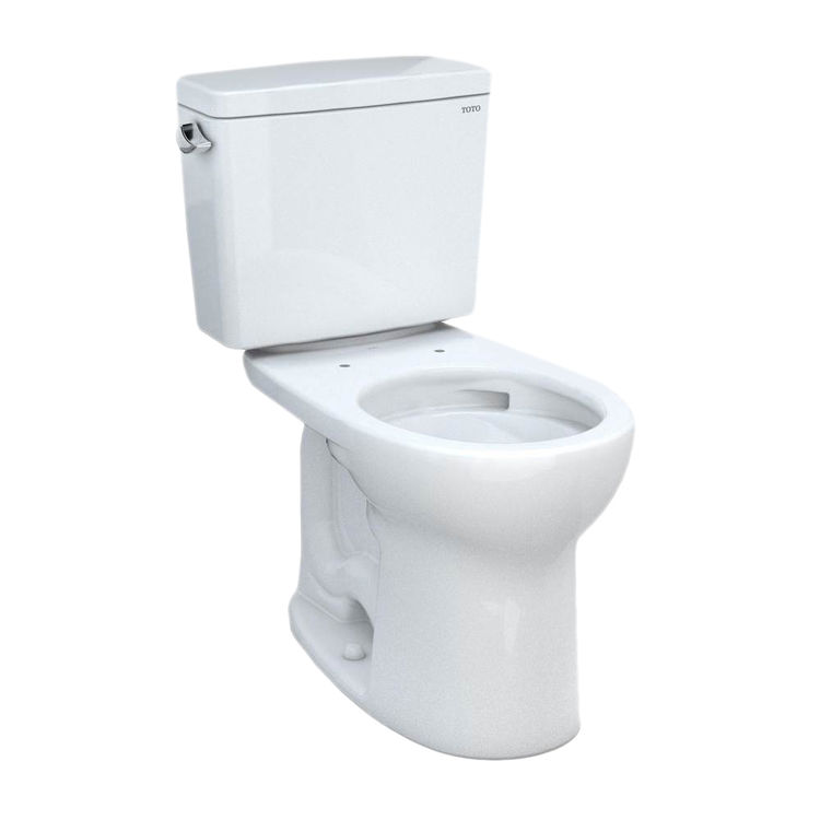 TOTO 21 Drake Round Two-Piece ADA Toilet, 1.6GPF, Cotton White - CST775CSFG#01