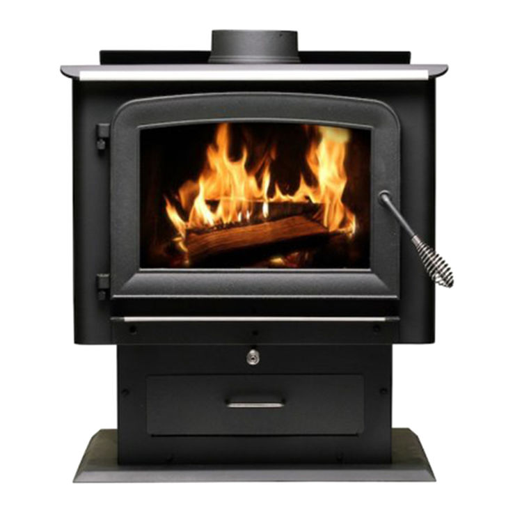 Ashley Hearth 2,500 Sq. Ft. Pedestal Wood Stove 112,800 BTU - AW2520E-P