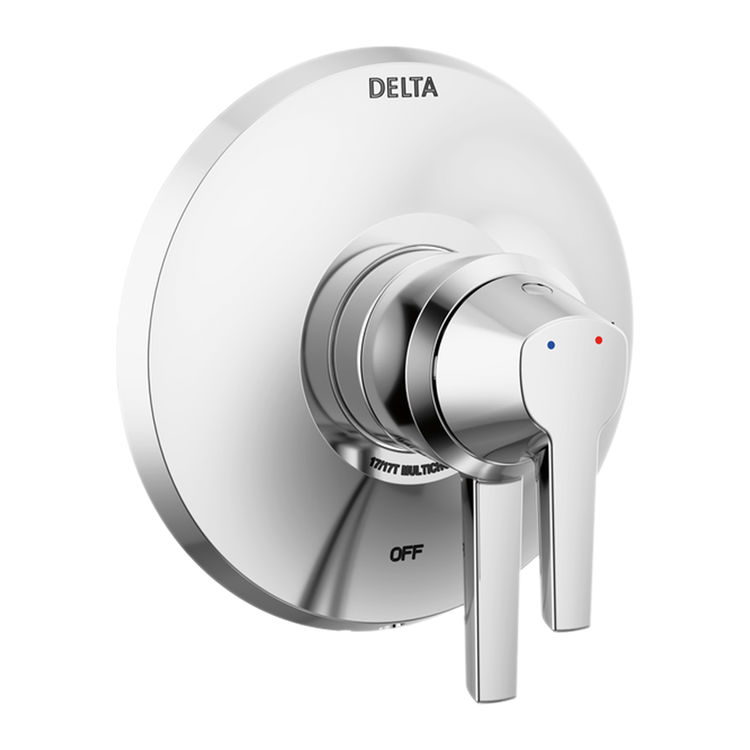 Delta Galeon Monitor 17 Series Two-Handle Valve Trim, Lever Handles, Lumicoat Polished Chrome - T17072-PR