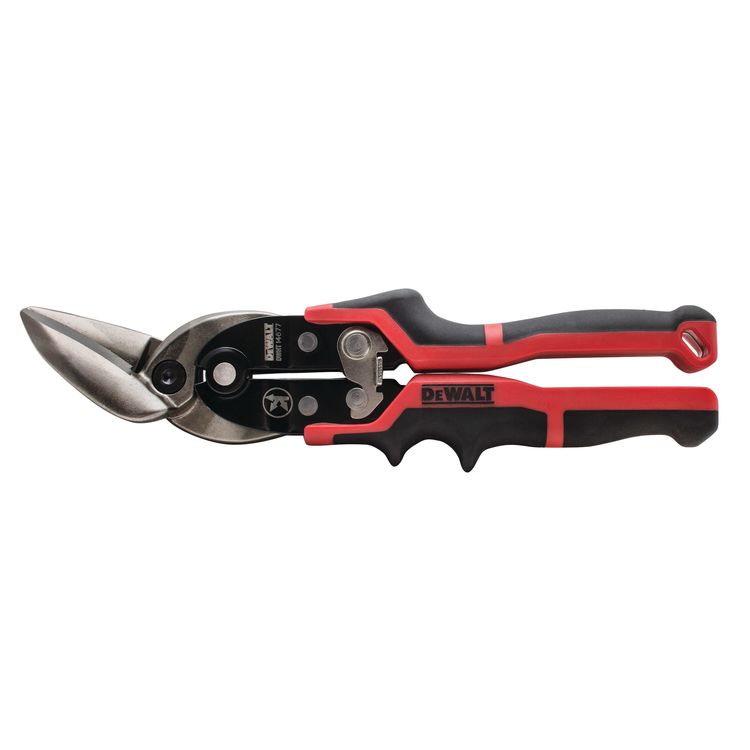 DEWALT 18-22 Gauge, Offset Left Cut Aviation Snip - DWHT14677 