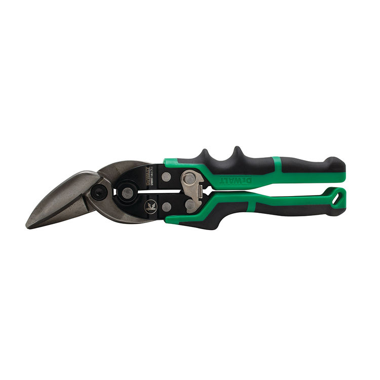 DEWALT 18-22 Gauge, Offset Right Cut Aviation Snip - DWHT14678 