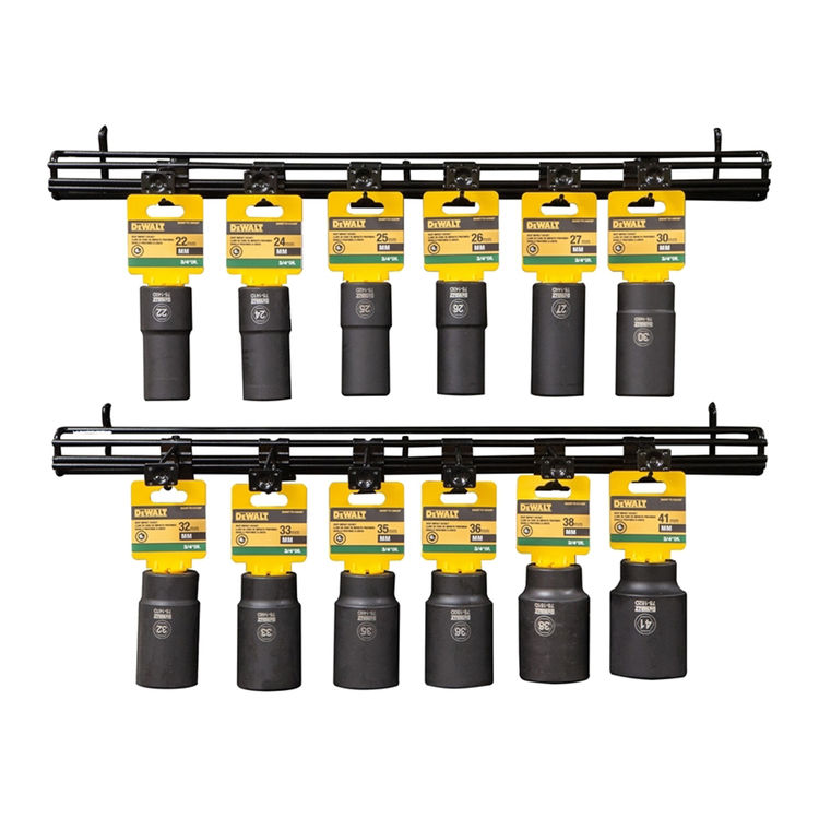 DEWALT 3/4" Drive, Metric, Deep Impact Socket Set, 12-Pieces - DWMT80741