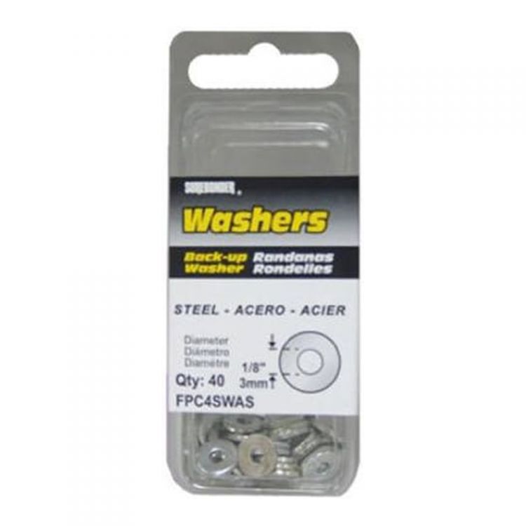 FPC 40-pack 1/8-inch Steel Rivet Washer - FPC4SWAS