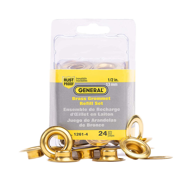 General Tools 1/2in Grommet Kit, 24-Pack - 1261-4