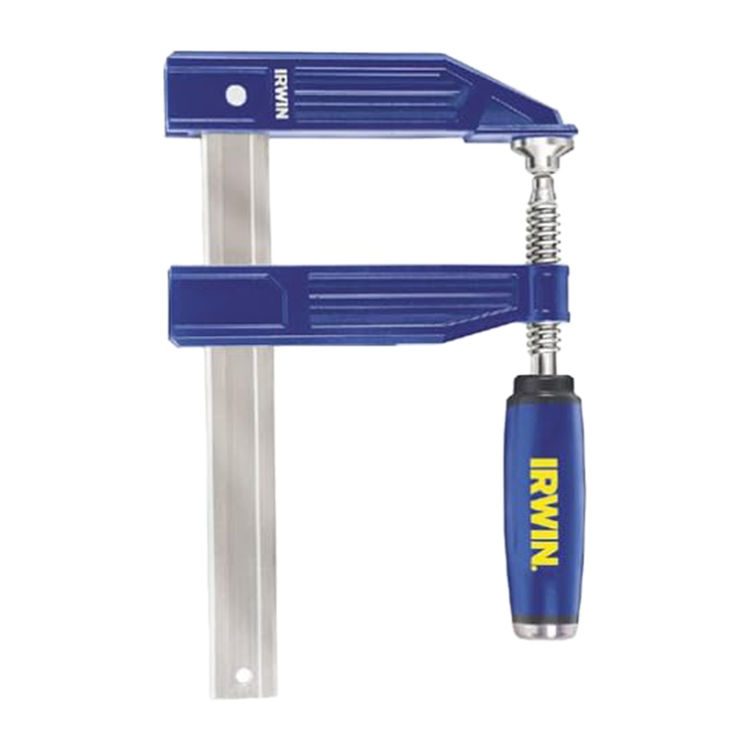 IRWIN Quick-Grip, 24-inch Heavy-Duty Bar Clamp, Passive Lock, Ergonomic ProTouch, 4-5/8-inch Throat Depth - 223224