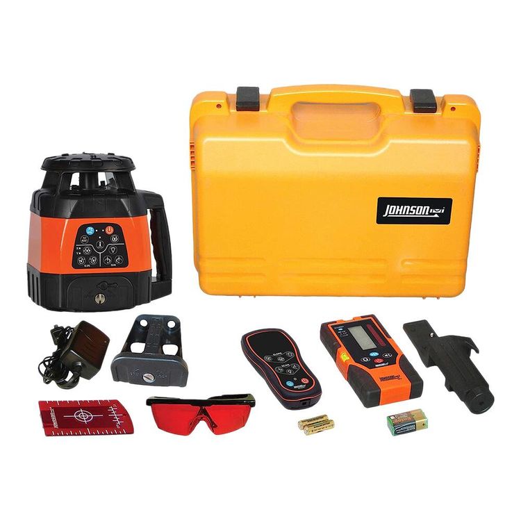 Johnson Electronic Self-Leveling Horizontal and Vertical Rotary Laser Kit - 40-6529