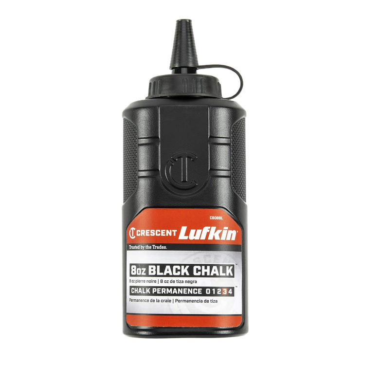 Crescent Lufkin 8oz. Black Chalk Refill - CB08BL