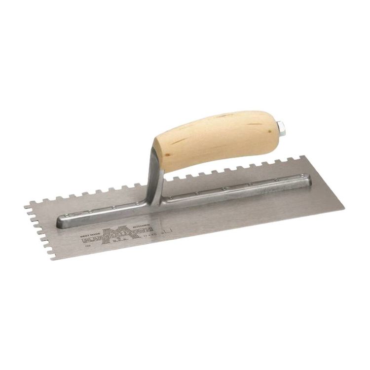 Marshalltown Curved Handle Square Notch Trowel - 702S