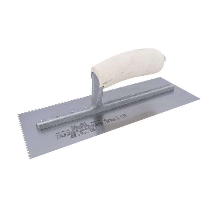 Marshalltown Curved Handle U Notch Trowel - 704S