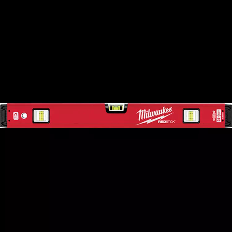 Milwaukee REDSTICK 24" Magnetic Box Level, with SHARPSITE Vial Technology - MLBXM24