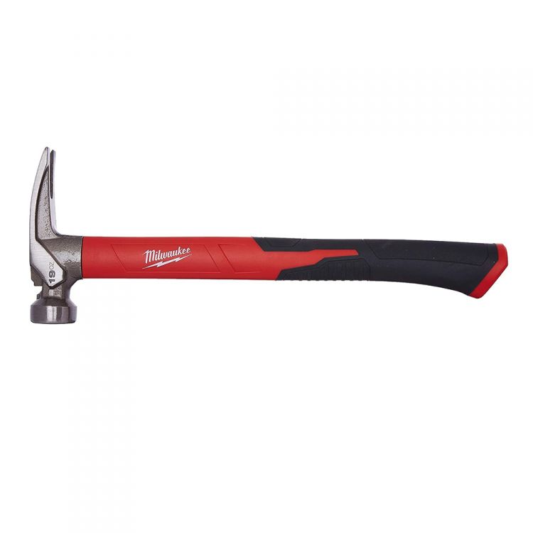 Milwaukee 19 oz. Poly/Fiberglass Handle, Smooth Face Hammer - 48-22-9316