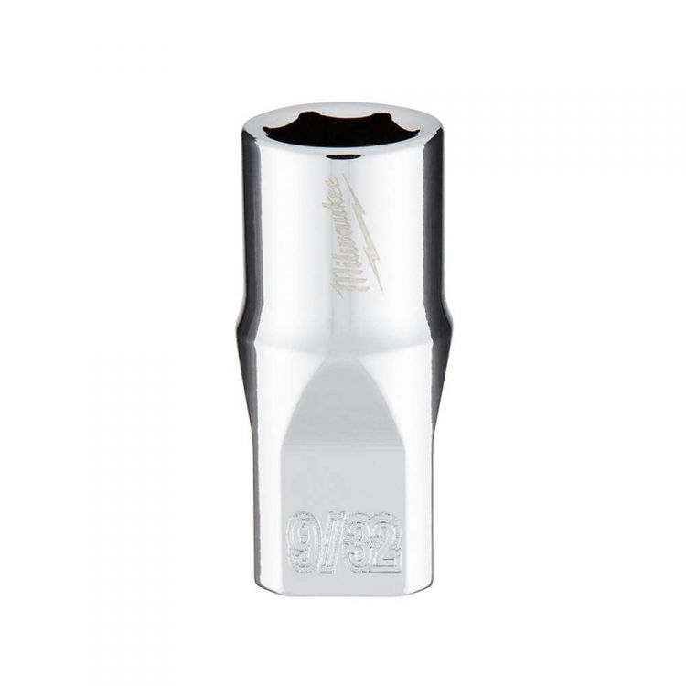 Milwaukee 1/4" x 9/32" 6-Point Chrome Socket - 45-34-9004