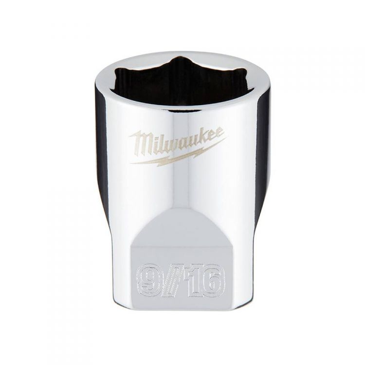 Milwaukee 1/4" x 9/16" 6-Point Chrome Socket - 45-34-9010
