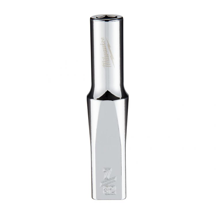 Milwaukee 1/4" x  7/32" 6-Point Chrome Deep Socket - 45-34-9013