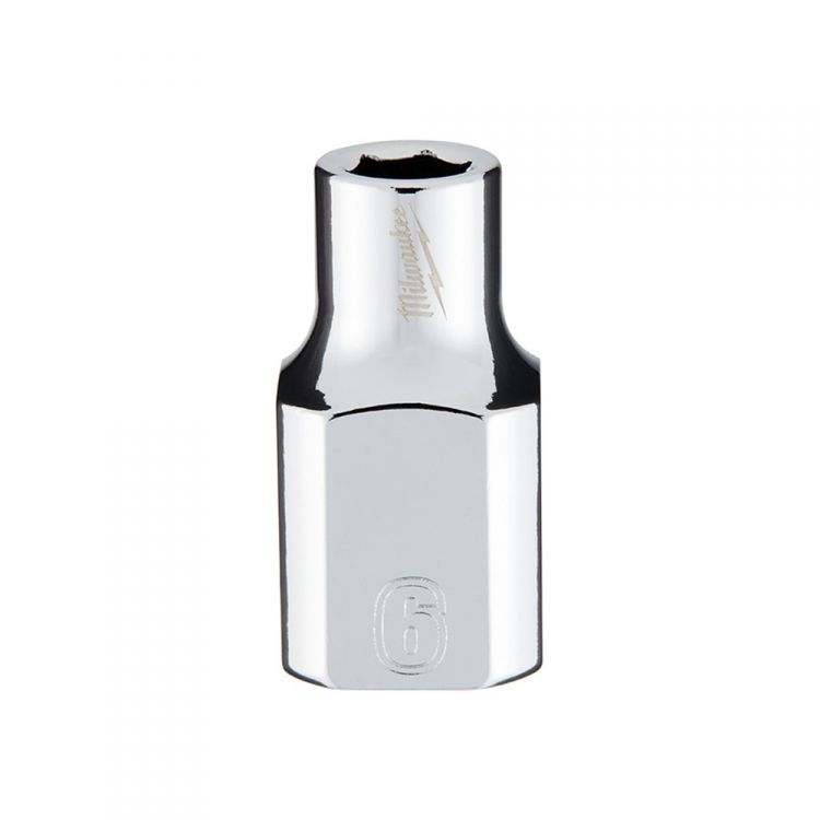 Milwaukee 3/8" x 6mm 6-Point Chrome Socket - 45-34-9076