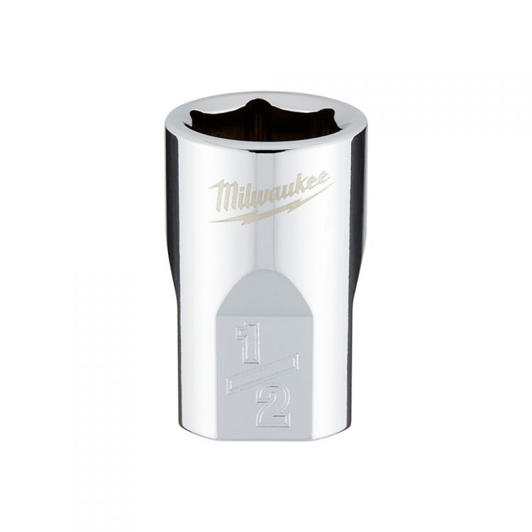Milwaukee 3/8" x 1/2" 6-Point Chrome Socket - 45-34-9064