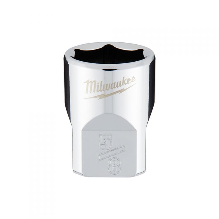 Milwaukee 3/8" x 5/8" 6-Point Chrome Socket - 45-34-9066