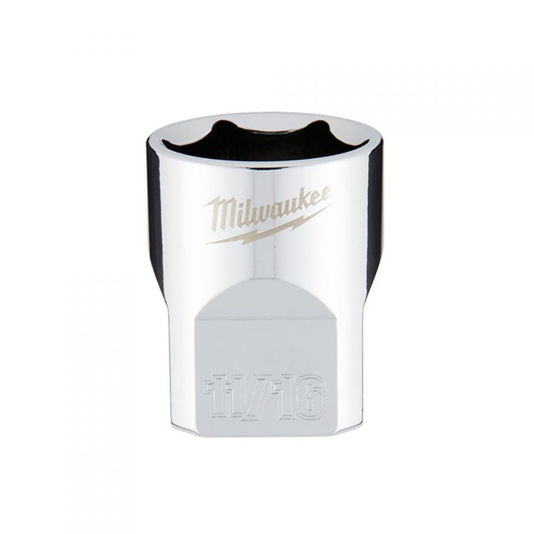Milwaukee 3/8" x 11/16" 6-Point Chrome Socket - 45-34-9067