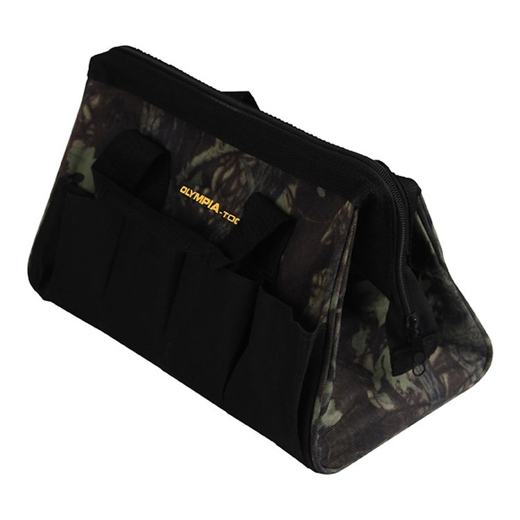 Olympia 12" x 7", 10-Pockets, Camo Tool Bag - 72-311
