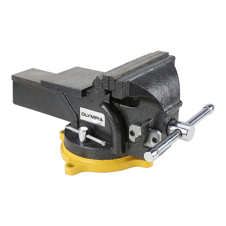 Olympia 6-Inch Single-Handed Operation Bench Vise - 38-647