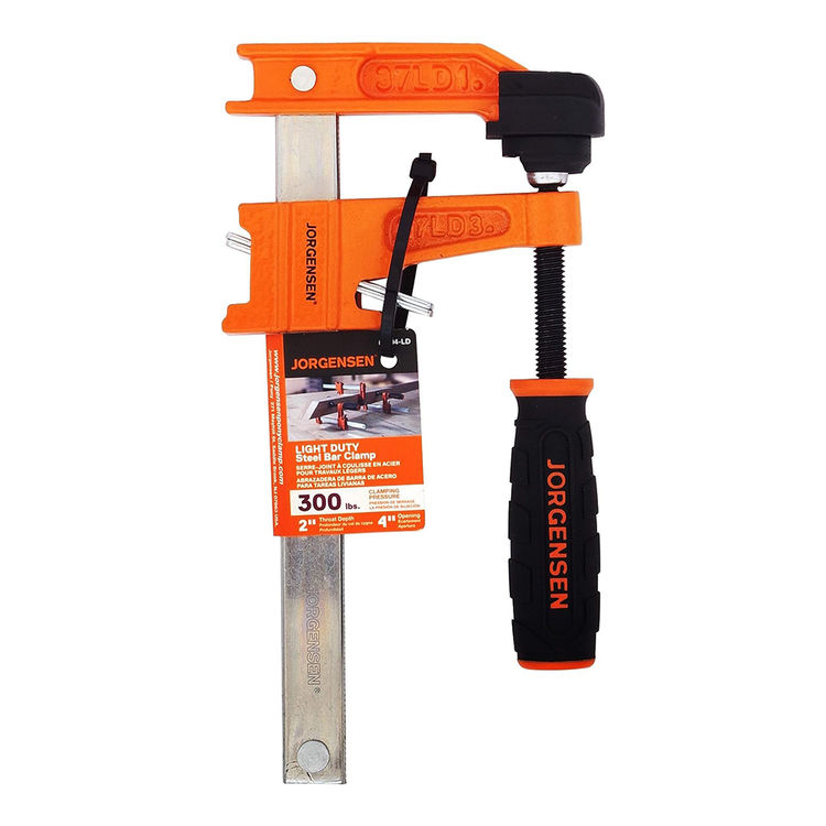 Pony 4-inch Light Duty Steel Bar Clamp Multipack - 3704-LD