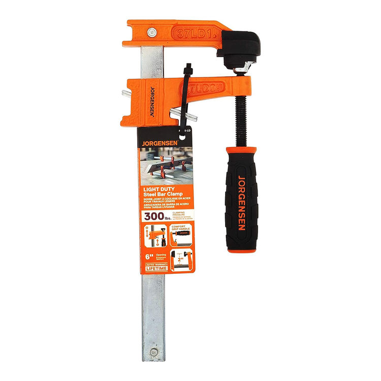 Pony 6-inch Light-Duty Steel Bar Clamp - 3706-LD 