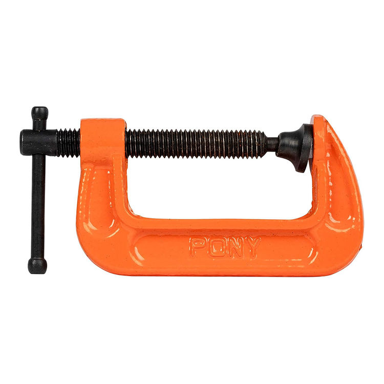 Pony 2-inch Adjustable Orange C-Clamp - 2620