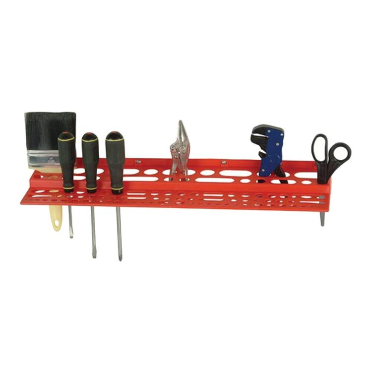 Quantum 24in Tool Rack, 96 Holders, Red - RTR-96