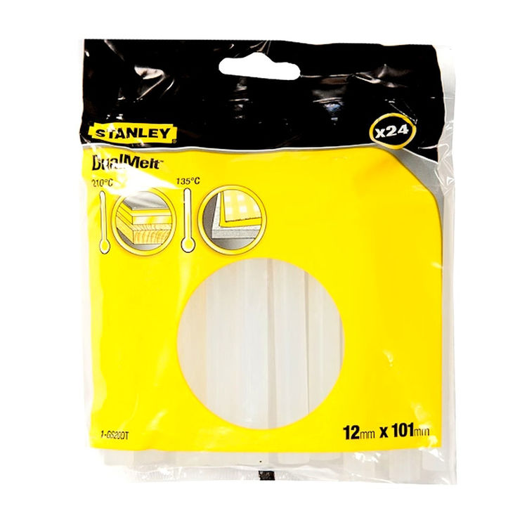 STANLEY 7/16in x 4in Dual Temperature Glue Sticks, 24pk - GS20DT